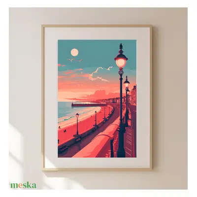 Ébredjen Brighton Varázsában: "Travel Poster" Falikép