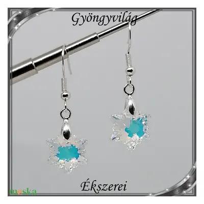 Ékszerek-fülbevalók: Swarovski Edelweiss fülbevaló s925-ös ezüst SF-S925-SW07 S925-fk02--sw6748