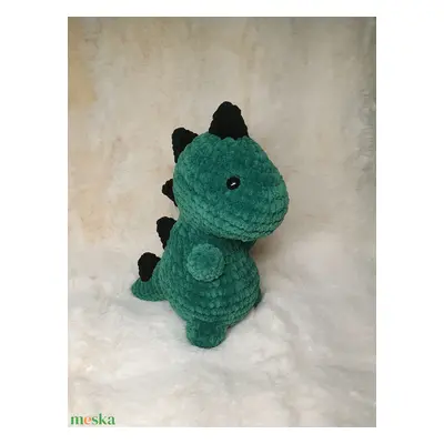 Horgolt amigurumi plüss dínó