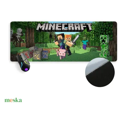 Minecraft, gamer egérpad prémium