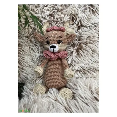 Szederke horgolt őzike, rénszarvas amigurumi