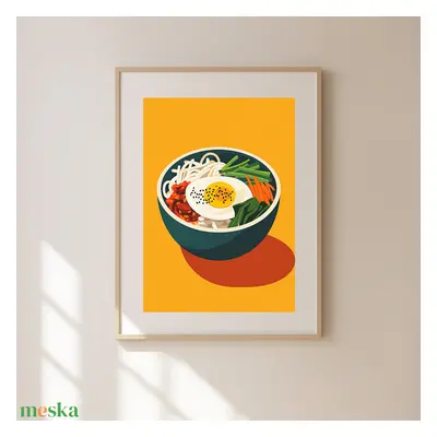 Food Poster falikép – Bibimbap