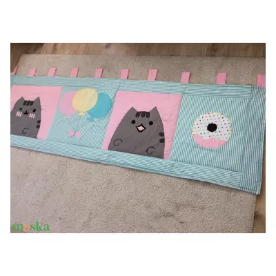 Pusheen cat patchwork ,falvédő, takaró