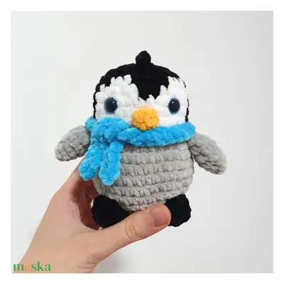 Horgolt amigurumi pingvin