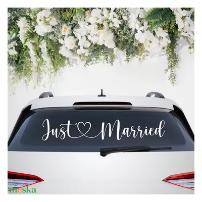 Just Married Autó Felirat, Friss Házasok Felirat, Esküvői Felirat, Esküvői Matrica, Olcsó Esküvő