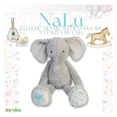 NaLu - Emlékőr plüss elefánt (40 cm)