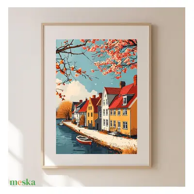 Stockholm Eleganciája Otthon: Egyedi "Travel Poster" Falikép