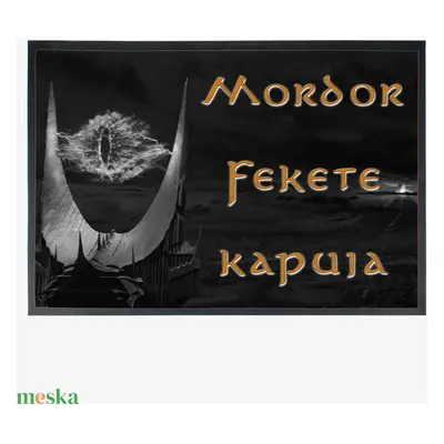 Mordor fekete kapuja lábtörlő