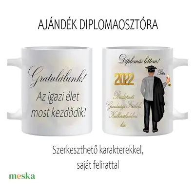 Bögre diplomaosztóra fiúnak