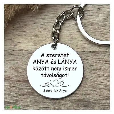 Anya-lánya szeretet, anyák napi kulcstartó