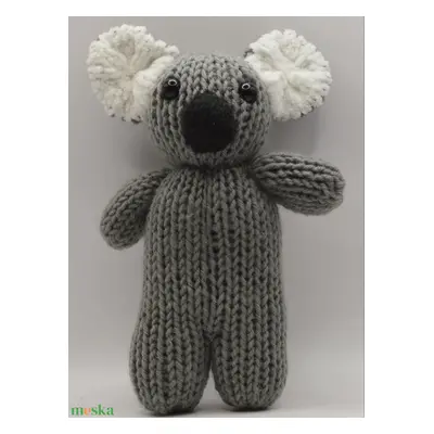 Kézi kötésű (amigurumi) állatfigura - Koala (fiúknak, lányoknak minden alkalomra)