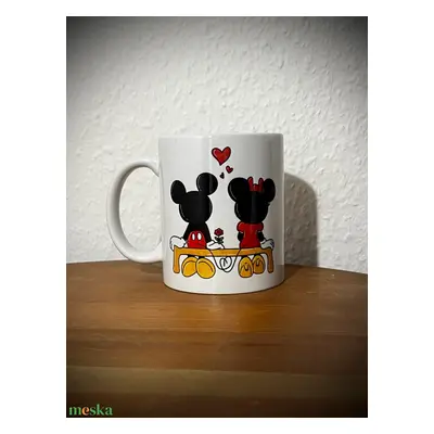 Mickey és Minnie egér bögre, 330 ml