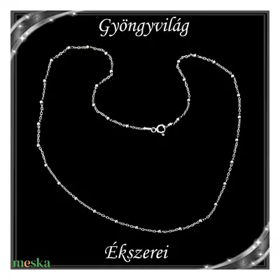 Ékszerek-nyakláncok: 925-ös sterling ezüst lánc SSZ-EÜL 08-45