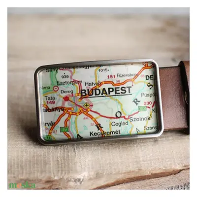 Budapest övcsat (zöld)