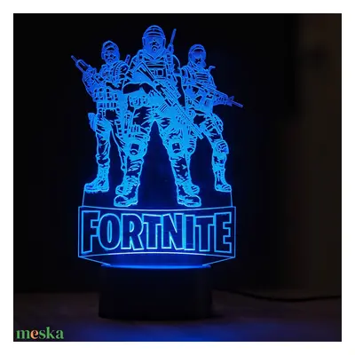 Fortnite 3d lámpa, led éjszakai fény