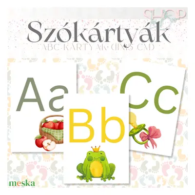 Szókártyák - Abc kártyák (11x15 cm)