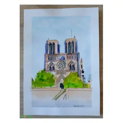 Akvarell - Notre Dame (2021.)