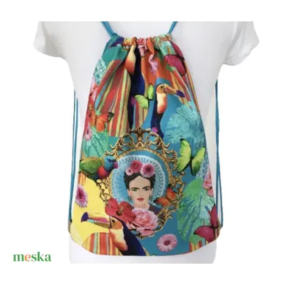 Frida Kahlo a titkos kertben mintás gymbag hátizsák- Artiroka design