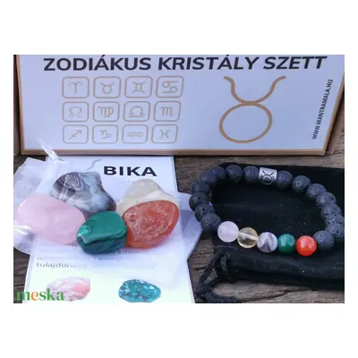 Zodiákus kristály szett- Bika