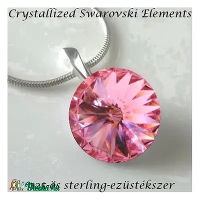 Swarovski 925-ös sterling ezüst bevizsgált rivoli 14