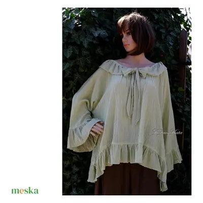 POÉTA - lagenlook tunika / menta