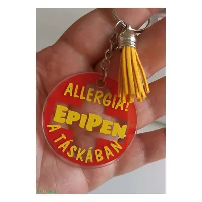 EpiPen jelölő - kulcstartó