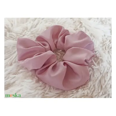 Valódi selyem hajgumi / rózsaszín scrunchie