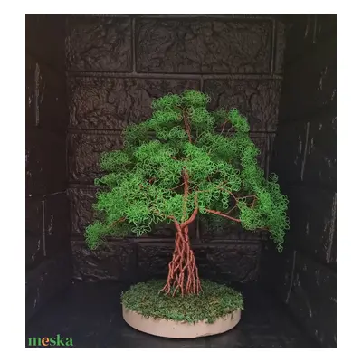 Dús lombú drót bonsai