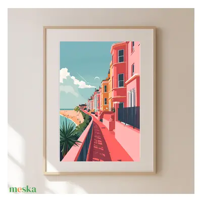 Ébredjen Brighton Varázsában: "Travel Poster" Falikép