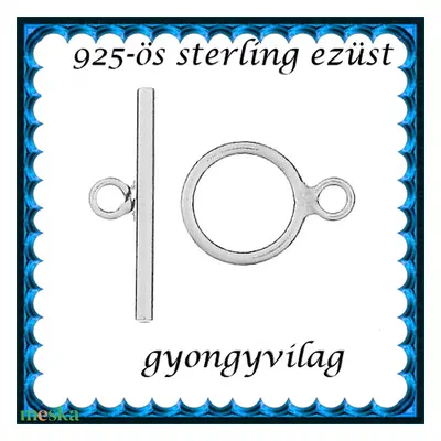 925-ös sterling ezüst ékszerkellék: lánckapocs ELK T 25