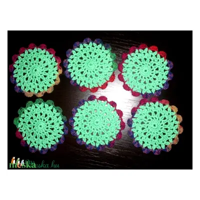 Pohár-bögre alátét /szett/ 6 db-os jellemzői