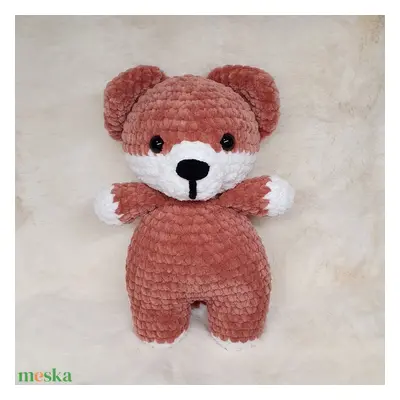 Horgolt amigurumi plüss róka