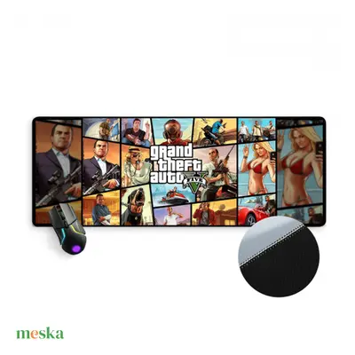 Grand theft auto V Gaming, gamer egérpad prémium