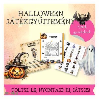 Halloween játékgyűjtemény gyerekeknek