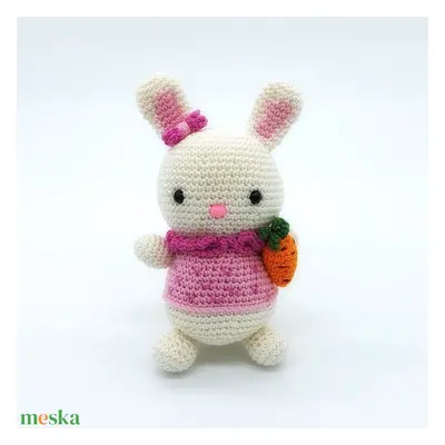 "Húsvéti csoda" Fehér amigurumi nyuszi