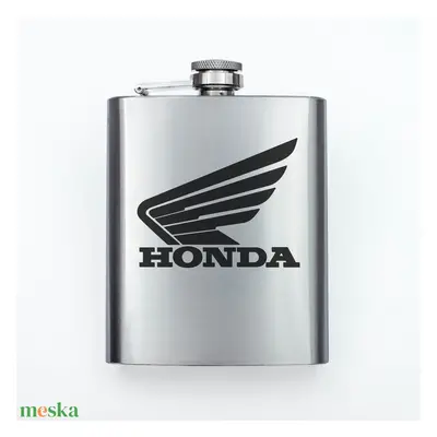 Gravírozott fém flaska - Honda