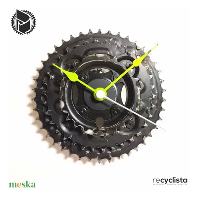 recyclock MES-060 - falióra újrahasznosított kerékpár alkatrészekből