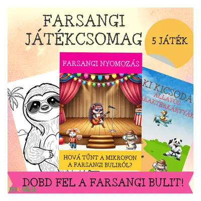 Farsangi 5 in 1 játékcsomag