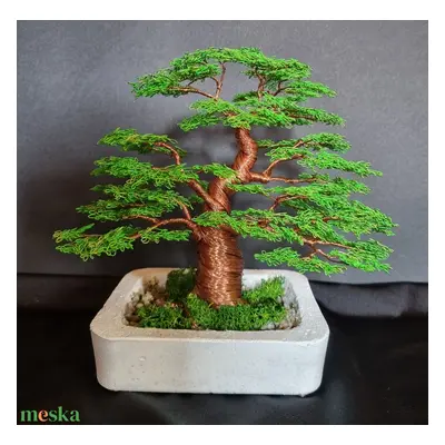 Vastag törzsű drót bonsai