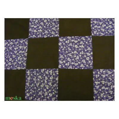 patchwork takaró apró kockákból