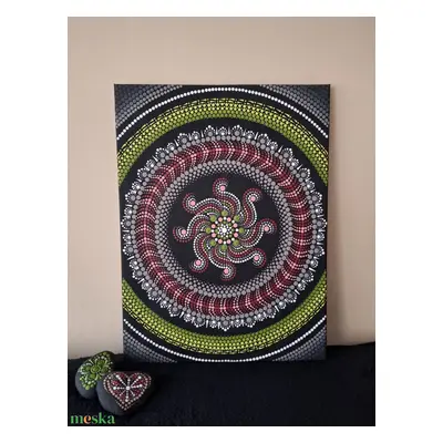 Pontozott mandala - Forgó