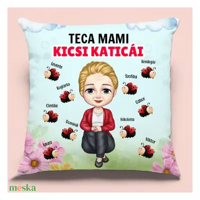 Mama kicsi katicái - ajándék párna mamáknak