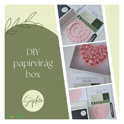 DIY papírvirág box