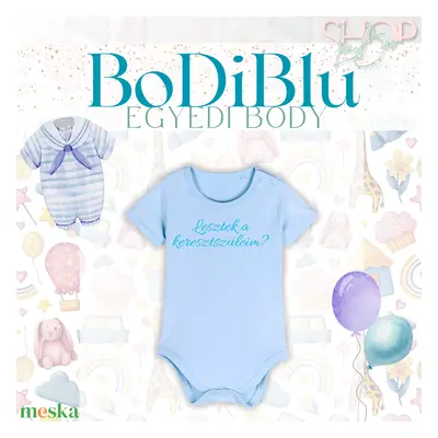 BoDiBlu - Egyedi feliratú baba body