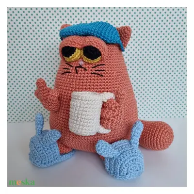 Horgolt morcos macska amigurumi