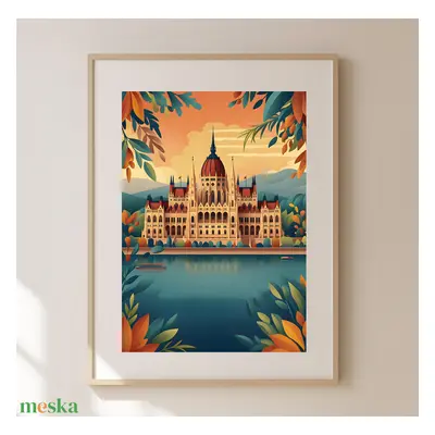 Fedezze fel Budapest Varázsát: "Travel Poster" Falikép