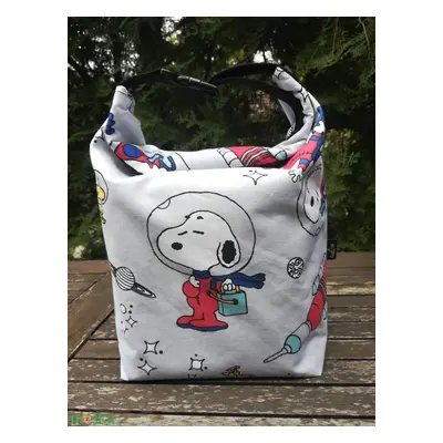 Uzsonnás táska snoopy, szürke