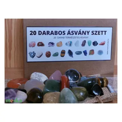 20 darabos ásvány szett