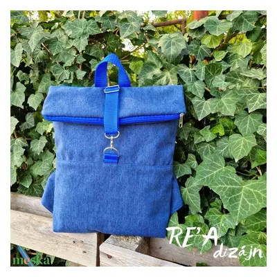 RE'A dizájn Enamel Blue 2. rolltop hátizsák – S méret