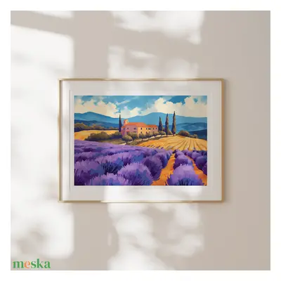 Provence ihletésű Travel Poster falikép